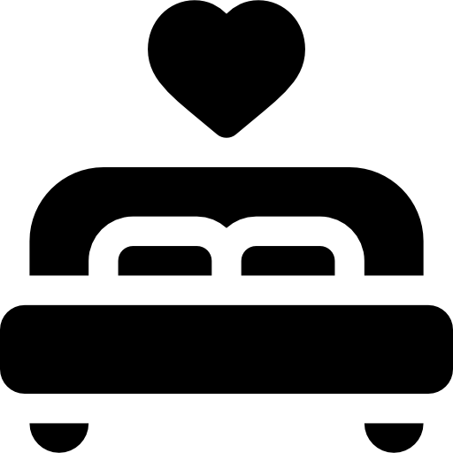 침대 Basic Rounded Filled icon