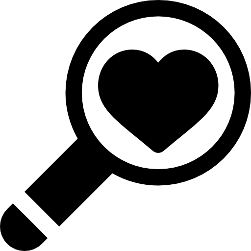 Magnifying glass Basic Rounded Filled icon