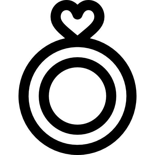 verlobungsring Basic Rounded Lineal icon