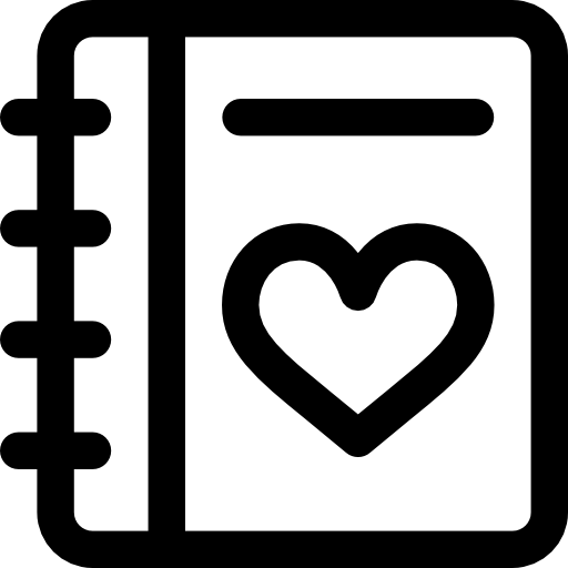 Diary Basic Rounded Lineal icon