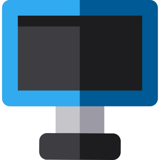 monitor Basic Rounded Flat ikona