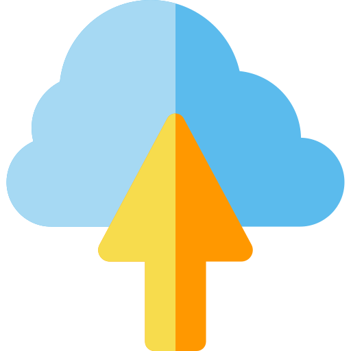 computing cloud Basic Rounded Flat icon