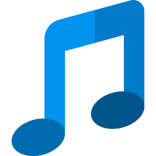 nota musical Basic Rounded Flat icono