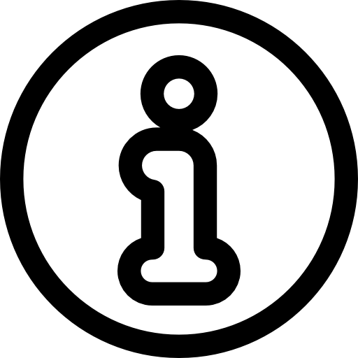 informacja Basic Rounded Lineal ikona