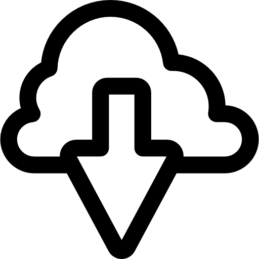 computación en la nube Basic Rounded Lineal icono