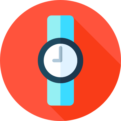 relojes Flat Circular Flat icono