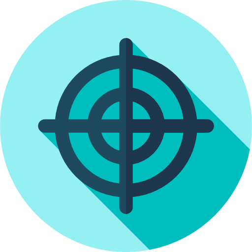 objetivo circular Flat Circular Flat icono