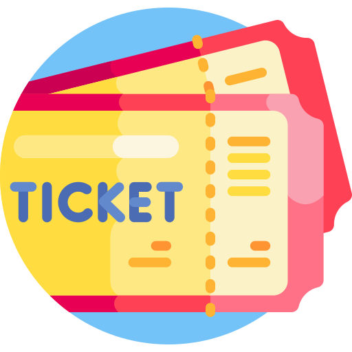 Tickets Detailed Flat Circular Flat icon