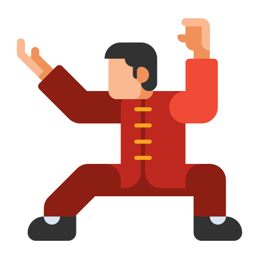 kung-fu Flaticons Flat ikona