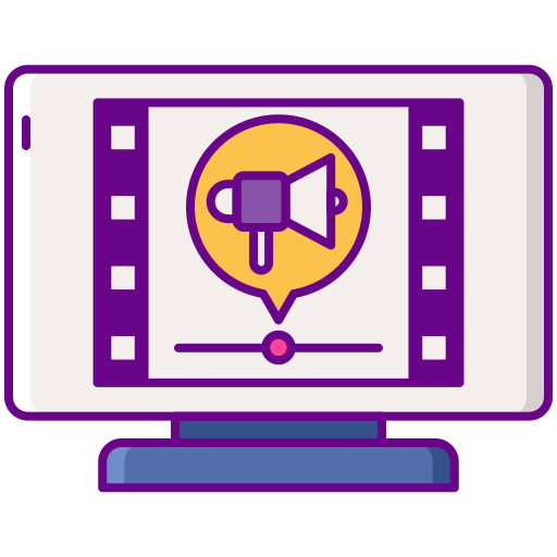 videowerbung Flaticons Lineal Color icon
