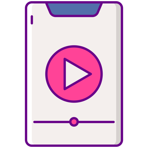 비디오 Flaticons Lineal Color icon