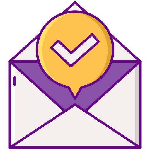 郵便 Flaticons Lineal Color icon