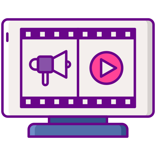 videowerbung Flaticons Lineal Color icon
