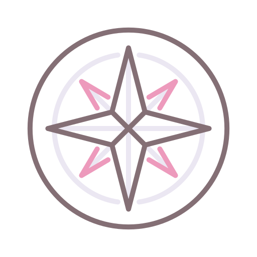 rosa dei venti Flaticons Lineal Color icona