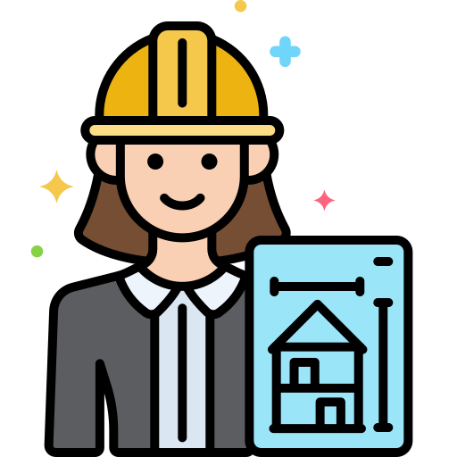 Architect Flaticons Lineal Color icon