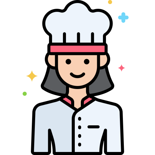 chef Flaticons Lineal Color icoon