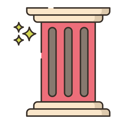 기둥 Flaticons Lineal Color icon