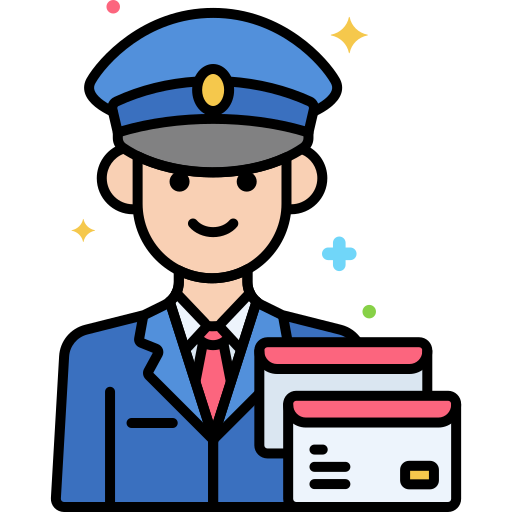 Postman Flaticons Lineal Color icon