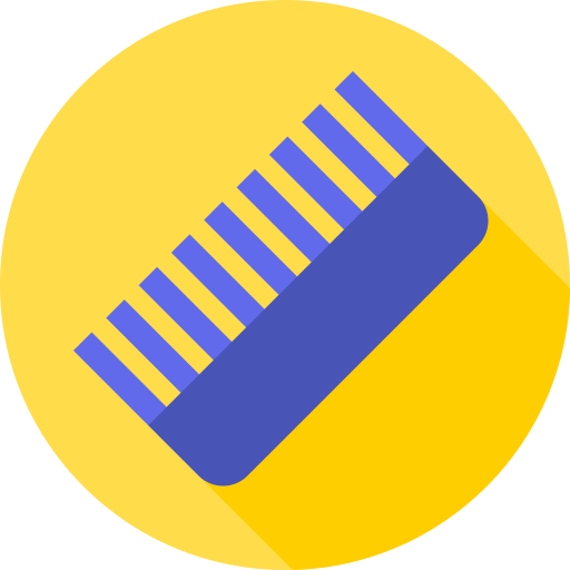 櫛 Flat Circular Flat icon