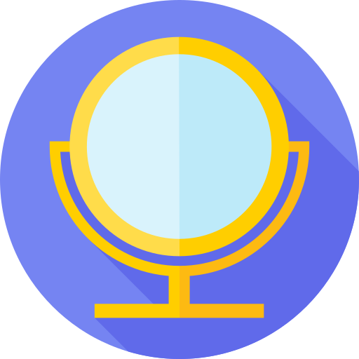 spiegel Flat Circular Flat icoon