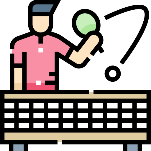 tenis de mesa Detailed Straight Lineal color icono