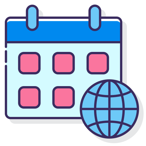 Календарь Flaticons Lineal Color иконка