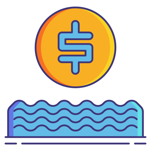 Blue economy Flaticons Lineal Color icon