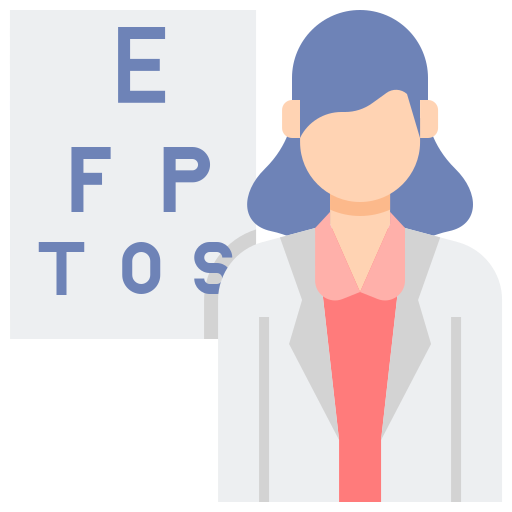 optometrist Flaticons Flat icoon