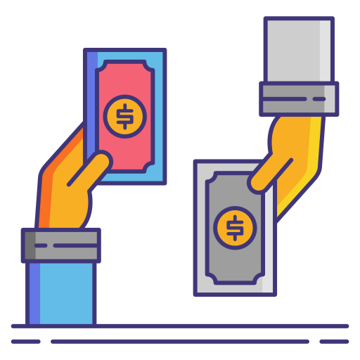 Exchange rate Flaticons Lineal Color icon