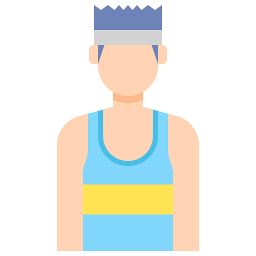 sportowiec Flaticons Flat ikona