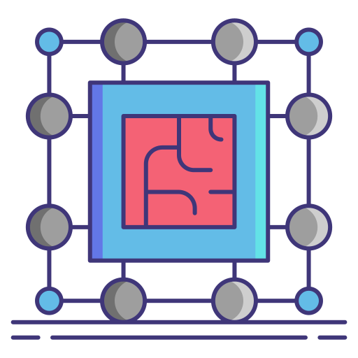 Network Flaticons Lineal Color icon