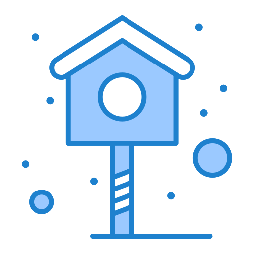 Bird house Generic Blue icon