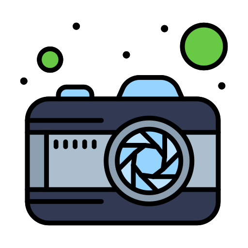 camera Flatart Icons Lineal Color icoon