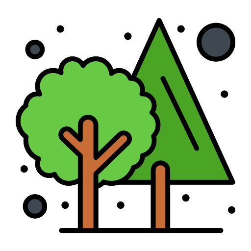 Forest Flatart Icons Lineal Color icon