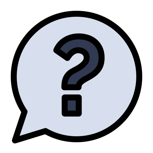 Question mark Flatart Icons Lineal Color icon
