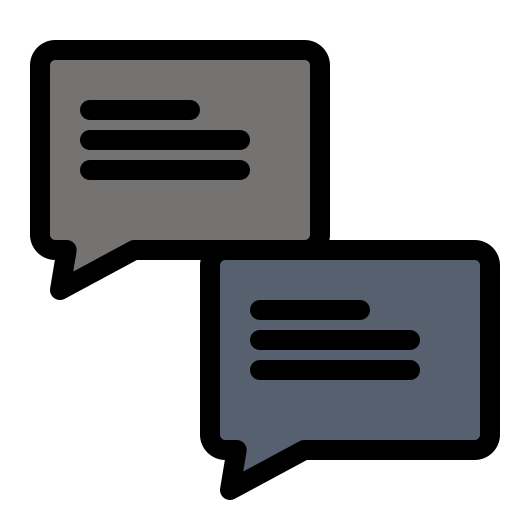 chatten Flatart Icons Lineal Color icon