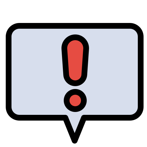 Alert Flatart Icons Lineal Color icon