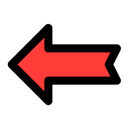 左矢印 Generic Outline Color icon