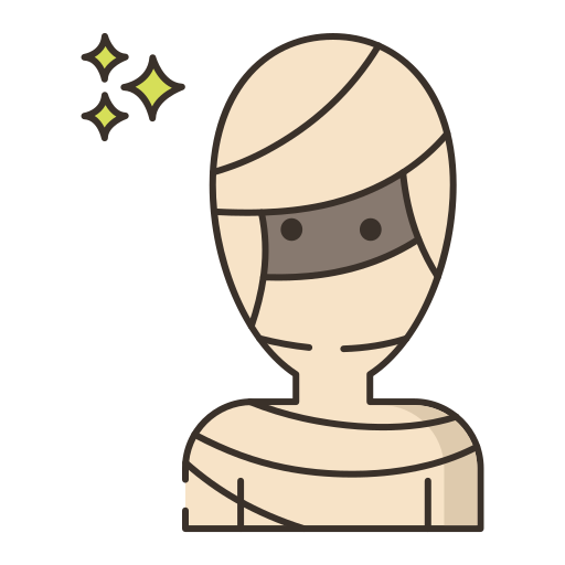mummie Flaticons Lineal Color icoon