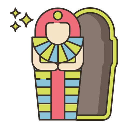 sarkofag Flaticons Lineal Color ikona