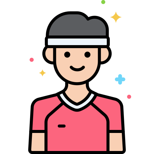 sportler Flaticons Lineal Color icon