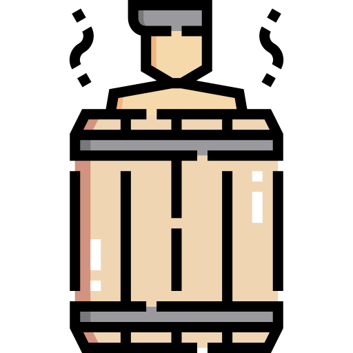sauna Detailed Straight Lineal color ikona