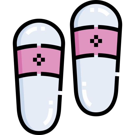 sandálias de dedo Detailed Straight Lineal color Ícone