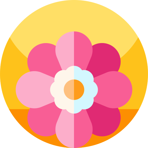 Цветок Geometric Flat Circular Flat иконка