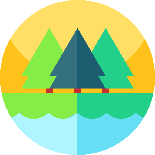jezioro Geometric Flat Circular Flat ikona