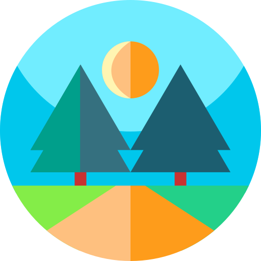 Trail Geometric Flat Circular Flat icon
