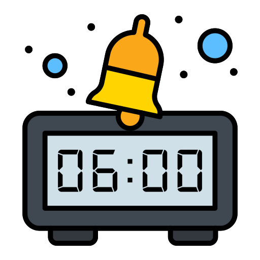 Alarm clock Flatart Icons Lineal Color icon