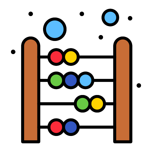 Abacus Flatart Icons Lineal Color icon