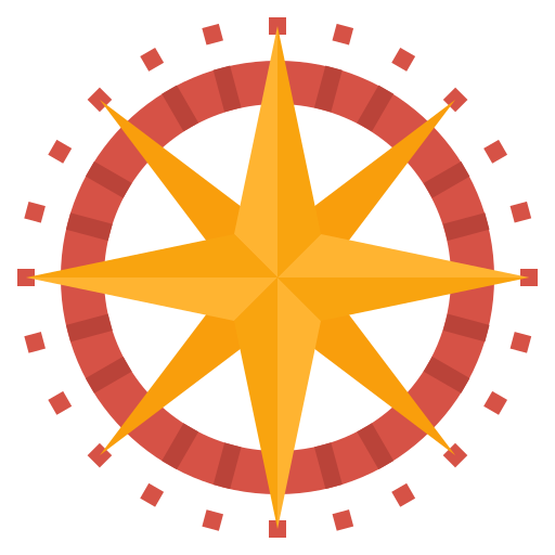 方位磁針 Aphiradee (monkik) Flat icon