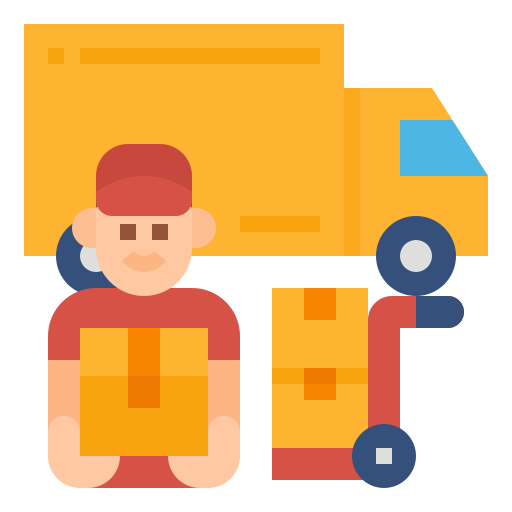 Delivery Aphiradee (monkik) Flat icon
